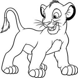 Раскраска: Simba (Анимационные фильмы) #170013 - Бесплатные раскраски для печати