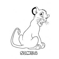 Раскраска: Simba (Анимационные фильмы) #170027 - Бесплатные раскраски для печати