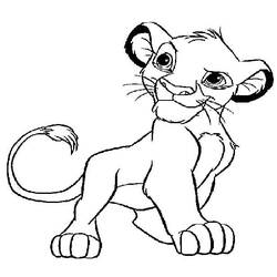 Раскраска: Simba (Анимационные фильмы) #170032 - Бесплатные раскраски для печати