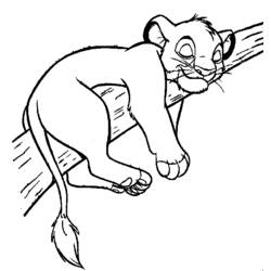 Раскраска: Simba (Анимационные фильмы) #170042 - Бесплатные раскраски для печати