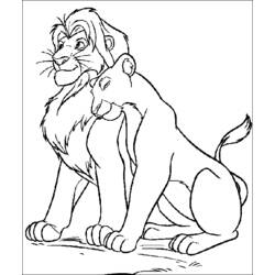 Раскраска: Simba (Анимационные фильмы) #170043 - Бесплатные раскраски для печати