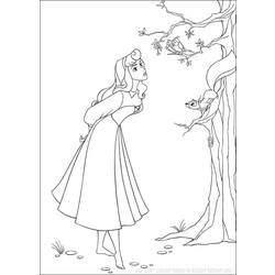 Раскраска: Спящая красавица (Анимационные фильмы) #130756 - Бесплатные раскраски для печати
