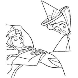 Раскраска: Спящая красавица (Анимационные фильмы) #130871 - Раскраски для печати