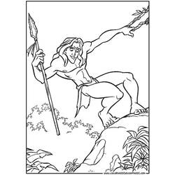 Раскраска: Тарзан (Анимационные фильмы) #131088 - Раскраски для печати