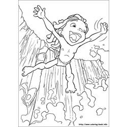Раскраска: Тарзан (Анимационные фильмы) #131099 - Бесплатные раскраски для печати
