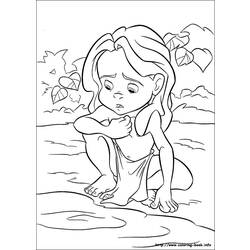 Раскраска: Тарзан (Анимационные фильмы) #131186 - Бесплатные раскраски для печати