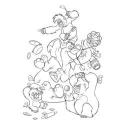 Раскраска: Тарзан (Анимационные фильмы) #131210 - Бесплатные раскраски для печати