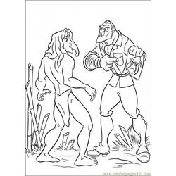 Раскраска: Тарзан (Анимационные фильмы) #131246 - Бесплатные раскраски для печати