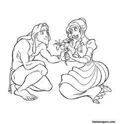 Раскраска: Тарзан (Анимационные фильмы) #131254 - Бесплатные раскраски для печати