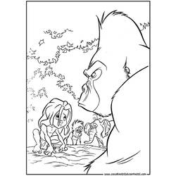 Раскраска: Тарзан (Анимационные фильмы) #131265 - Бесплатные раскраски для печати