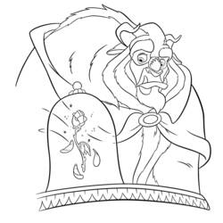 Раскраска: Красавица и чудовище (Анимационные фильмы) #130942 - Раскраски для печати