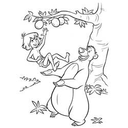 Раскраска: Книга джунглей (Анимационные фильмы) #130054 - Раскраски для печати