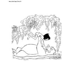 Раскраска: Книга джунглей (Анимационные фильмы) #130112 - Бесплатные раскраски для печати
