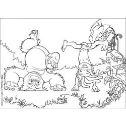 Раскраска: Книга джунглей (Анимационные фильмы) #130119 - Бесплатные раскраски для печати