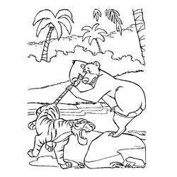 Раскраска: Книга джунглей (Анимационные фильмы) #130154 - Бесплатные раскраски для печати