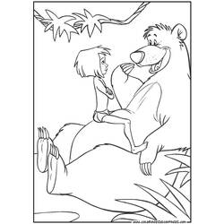 Раскраска: Книга джунглей (Анимационные фильмы) #130166 - Бесплатные раскраски для печати