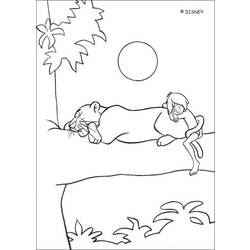 Раскраска: Книга джунглей (Анимационные фильмы) #130172 - Бесплатные раскраски для печати