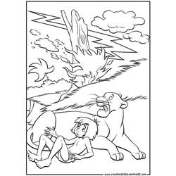 Раскраска: Книга джунглей (Анимационные фильмы) #130213 - Бесплатные раскраски для печати
