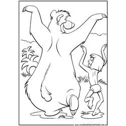 Раскраска: Книга джунглей (Анимационные фильмы) #130222 - Бесплатные раскраски для печати