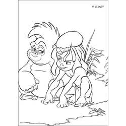 Раскраска: Книга джунглей (Анимационные фильмы) #130276 - Бесплатные раскраски для печати