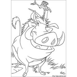 Раскраска: Король Лев (Анимационные фильмы) #73617 - Бесплатные раскраски для печати