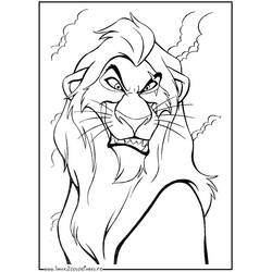 Раскраска: Король Лев (Анимационные фильмы) #73618 - Раскраски для печати