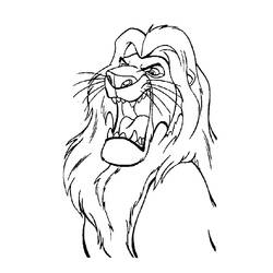 Раскраска: Король Лев (Анимационные фильмы) #73619 - Бесплатные раскраски для печати