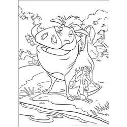 Раскраска: Король Лев (Анимационные фильмы) #73673 - Бесплатные раскраски для печати