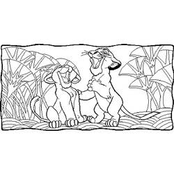 Раскраска: Король Лев (Анимационные фильмы) #73693 - Бесплатные раскраски для печати