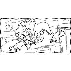 Раскраска: Король Лев (Анимационные фильмы) #73714 - Бесплатные раскраски для печати