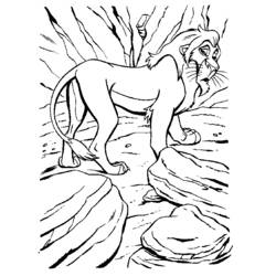 Раскраска: Король Лев (Анимационные фильмы) #73748 - Бесплатные раскраски для печати