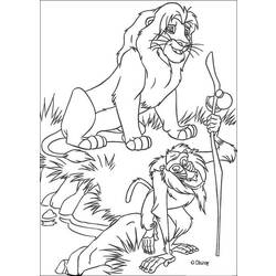 Раскраска: Король Лев (Анимационные фильмы) #73753 - Бесплатные раскраски для печати