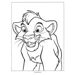 Раскраска: Король Лев (Анимационные фильмы) #73754 - Раскраски для печати
