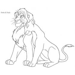 Раскраска: Король Лев (Анимационные фильмы) #73769 - Бесплатные раскраски для печати