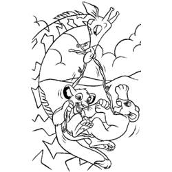 Раскраска: Король Лев (Анимационные фильмы) #73812 - Бесплатные раскраски для печати