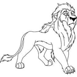 Раскраска: Король Лев (Анимационные фильмы) #73874 - Раскраски для печати