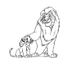 Раскраска: Король Лев (Анимационные фильмы) #73902 - Бесплатные раскраски для печати