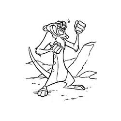 Раскраска: Король Лев (Анимационные фильмы) #73948 - Бесплатные раскраски для печати