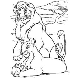 Раскраска: Король Лев (Анимационные фильмы) #73955 - Раскраски для печати