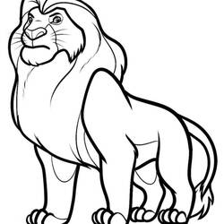 Раскраска: Король Лев (Анимационные фильмы) #74007 - Раскраски для печати