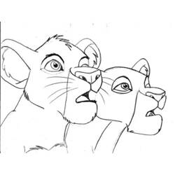 Раскраска: Король Лев (Анимационные фильмы) #74010 - Бесплатные раскраски для печати