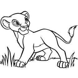 Раскраска: Король Лев (Анимационные фильмы) #74012 - Бесплатные раскраски для печати