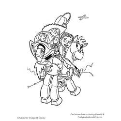 Раскраска: История игрушек (Анимационные фильмы) #72456 - Бесплатные раскраски для печати
