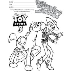 Раскраска: История игрушек (Анимационные фильмы) #72469 - Бесплатные раскраски для печати