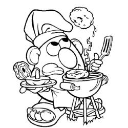 Раскраска: Мистер картофель (Анимационные фильмы) #45102 - Раскраски для печати