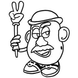 Раскраска: Мистер картофель (Анимационные фильмы) #45110 - Раскраски для печати