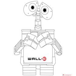 Раскраска: Wall-E (Анимационные фильмы) #131991 - Раскраски для печати