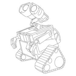 Раскраска: Wall-E (Анимационные фильмы) #131992 - Раскраски для печати