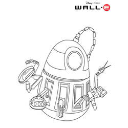 Раскраска: Wall-E (Анимационные фильмы) #132013 - Бесплатные раскраски для печати