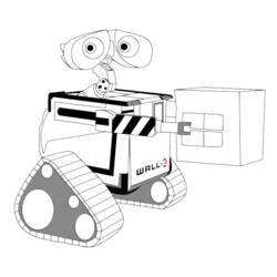 Раскраска: Wall-E (Анимационные фильмы) #132023 - Раскраски для печати